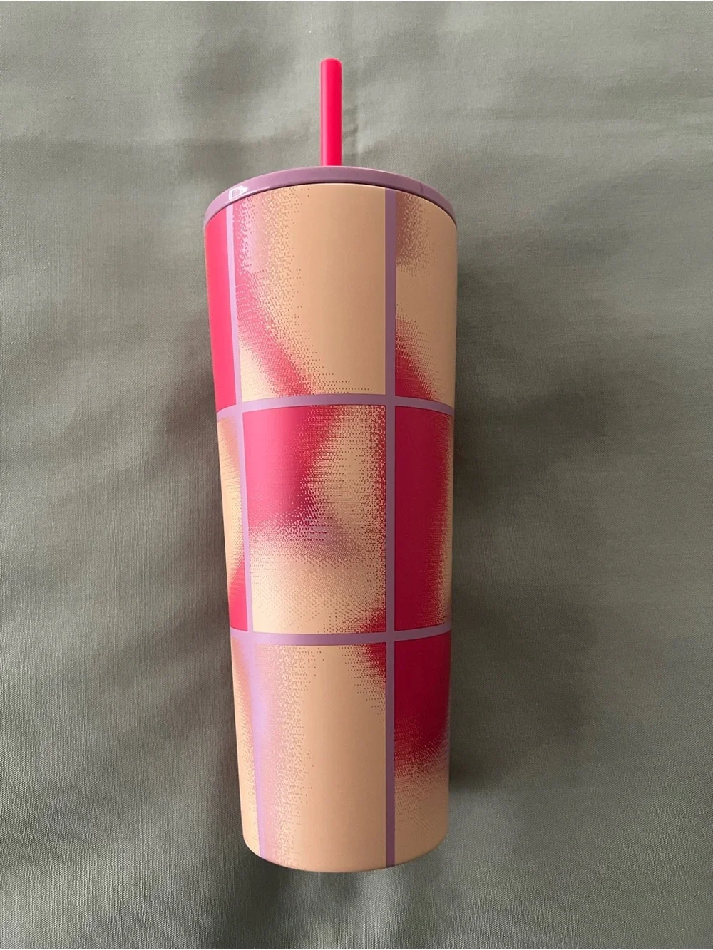 New 2025 Starbucks Geometric Airbrush 24oz Cold Cup